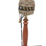 Prayer wheel - Wood, Copper - Tibet