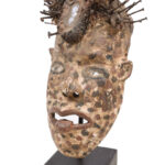 Mask - Nail, Wood, Metal - Kongo - Congo