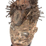 Mask - Nail, Wood, Metal - Kongo - Congo