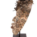 Mask - Nail, Wood, Metal - Kongo - Congo