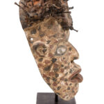 Mask - Nail, Wood, Metal - Kongo - Congo