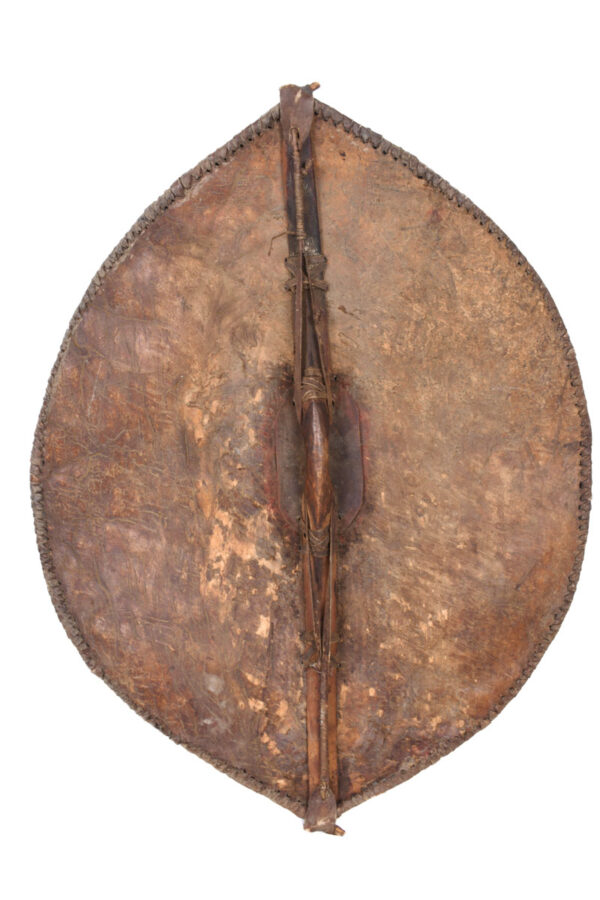 Shield - Wood, Leather - Maasai - Tanzania