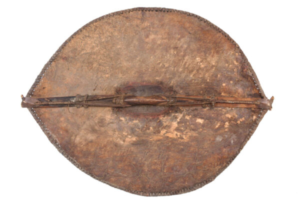 Shield - Wood, Leather - Maasai - Tanzania