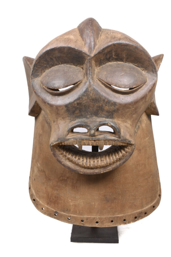 Monkey Mask - Wood - Luba- Congo DRC