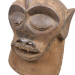 Monkey Mask - Wood - Luba- Congo DRC