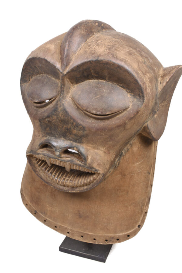 Monkey Mask - Wood - Luba- Congo DRC