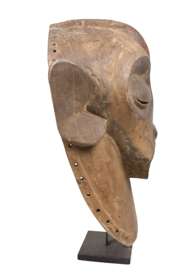 Monkey Mask - Wood - Luba- Congo DRC