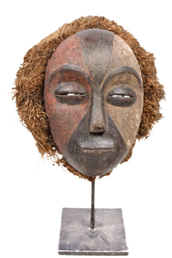 Mask - Wood, Raphia - Galoa - Gabon