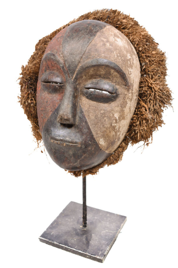 Mask - Wood, Raphia - Galoa - Gabon