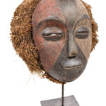 Mask - Wood, Raphia - Galoa - Gabon