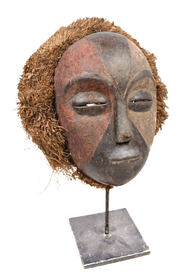 Mask - Wood, Raphia - Galoa - Gabon