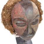 Mask - Wood, Raphia - Galoa - Gabon