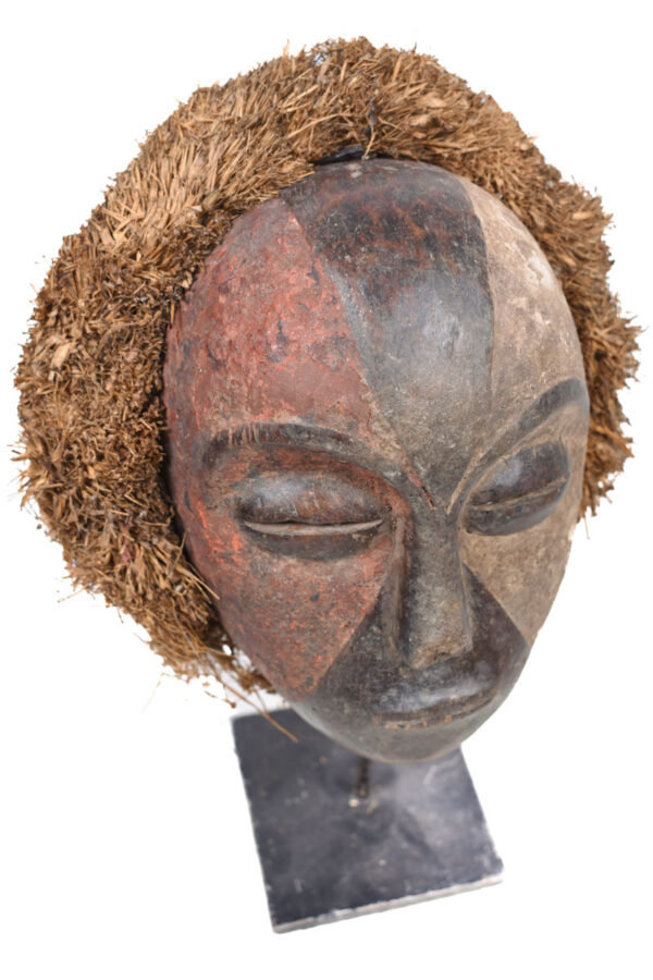 Mask - Wood, Raphia - Galoa - Gabon
