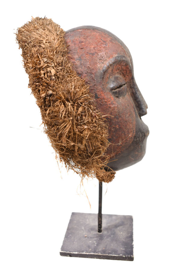 Mask - Wood, Raphia - Galoa - Gabon