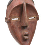 Initiation mask - Wood - Lwalwa - Congo