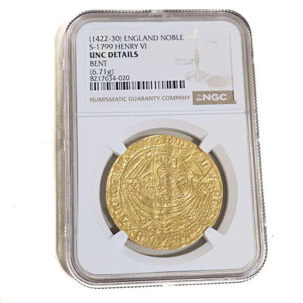 England Gold Noble (1422-30) S-1799 Henry VI