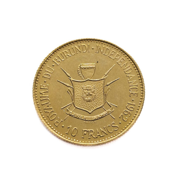 Burundi 10 Francs 1962 Mwambutsa IV - Independence