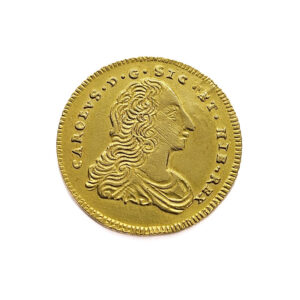 Italy, Sicily Doppia Oncia 1753 PN Charles III de Bourbon