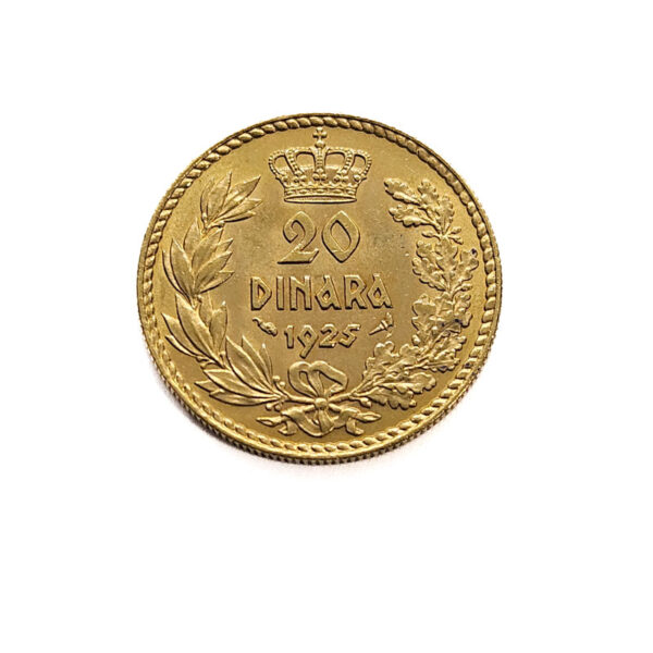 Yugoslavia 20 Dinara 1925 Alexandar I