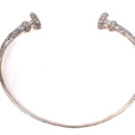 Beautiful silver tribal bracelet from probably India. Weight: 235 gram 925 Silver