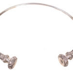 Beautiful silver tribal bracelet from probably India. Weight: 235 gram 925 Silver