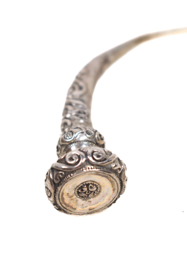Beautiful silver tribal bracelet from probably India. Weight: 235 gram 925 Silver