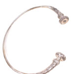 Beautiful silver tribal bracelet from probably India. Weight: 235 gram 925 Silver