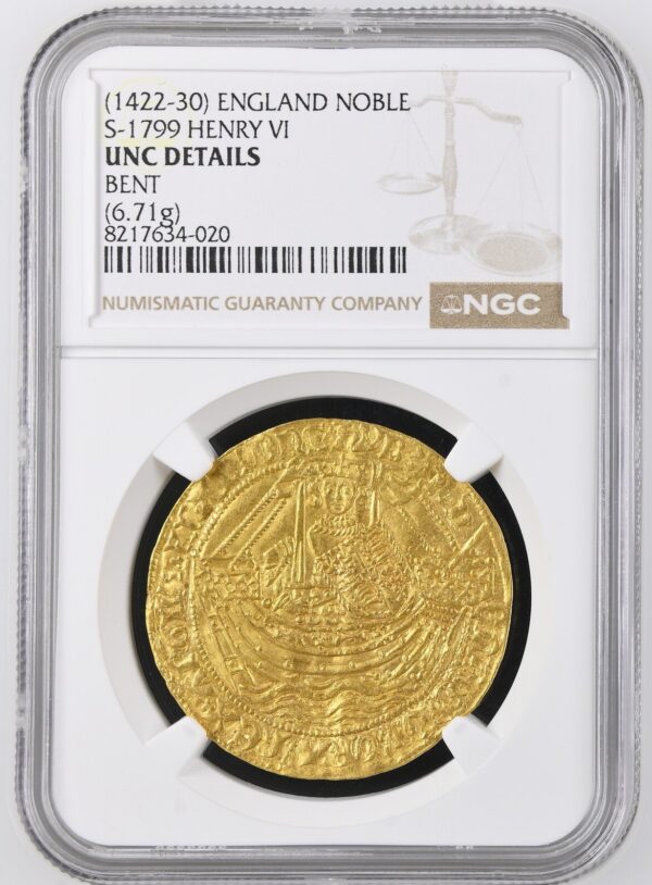 England Gold Noble (1422-30) S-1799 Henry VI