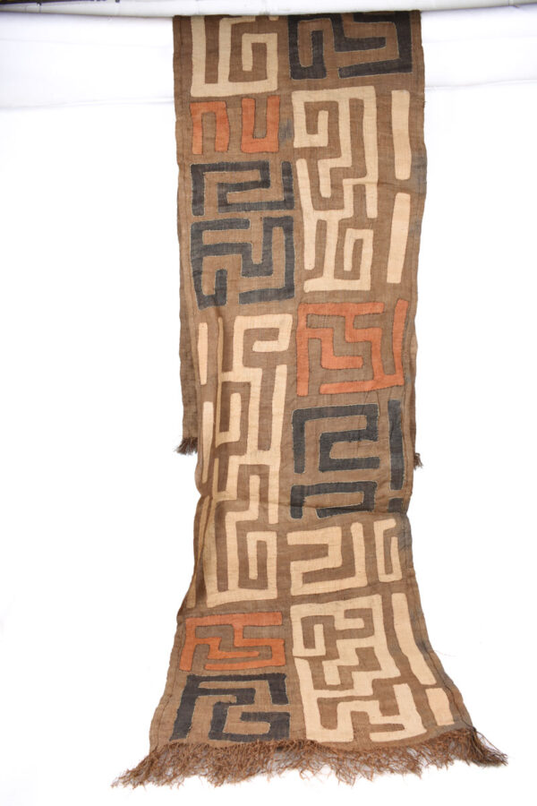 Textile - Cloth - Shoowa-Kuba - DR Congo 340 cm
