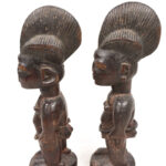 Ibeji Twin Figures - Wood, Beads - Ogbomosho - Yoruba - Nigeria