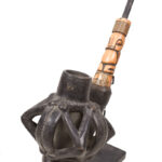 Ceremonial Pipe - Clay, Bone - Bamun - Cameroon