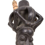 Ceremonial Pipe - Clay, Bone - Bamun - Cameroon
