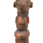 Figure - Wood, Antelope skin - Ejagham - Ekoi - Nigeria
