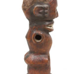 Figure - Wood, Antelope skin - Ejagham - Ekoi - Nigeria
