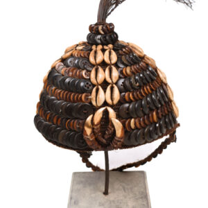 Headdress - Bone, Plant fibre, Buttons, Shells - Lega - Congo