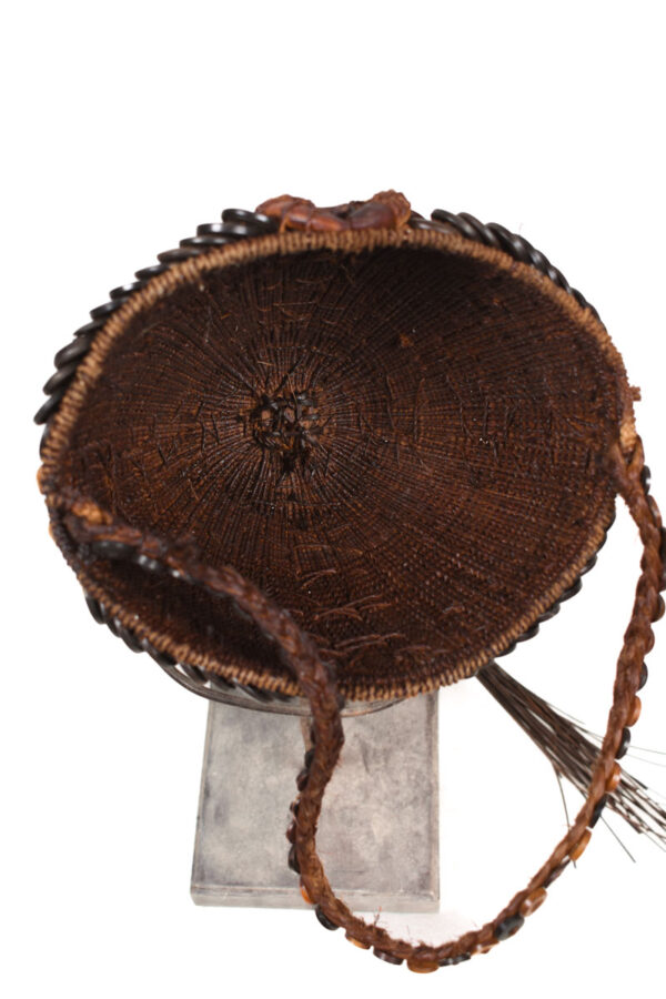 Headdress - Bone, Plant fibre, Buttons, Shells - Lega - Congo