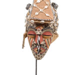 Mask - Beads, Cauris, Plant fibre, Wood - Ngaady A Waash Bushoong - Kuba - Congo