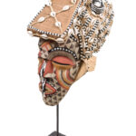 Mask - Beads, Cauris, Plant fibre, Wood - Ngaady A Waash Bushoong - Kuba - Congo