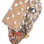 Mask - Beads, Cauris, Plant fibre, Wood - Ngaady A Waash Bushoong - Kuba - Congo