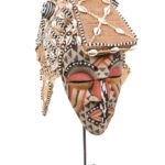 Mask - Beads, Cauris, Plant fibre, Wood - Ngaady A Waash Bushoong - Kuba - Congo