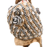 Mask - Beads, Cauris, Plant fibre, Wood - Ngaady A Waash Bushoong - Kuba - Congo