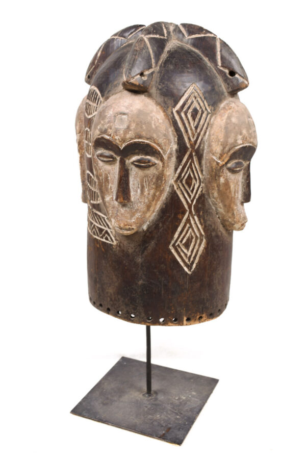 Helmet mask - Wood - Ngongtang - Fang - Gabon