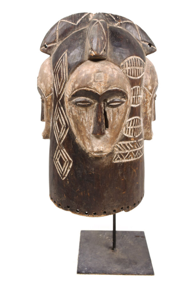 Helmet mask - Wood - Ngongtang - Fang - Gabon