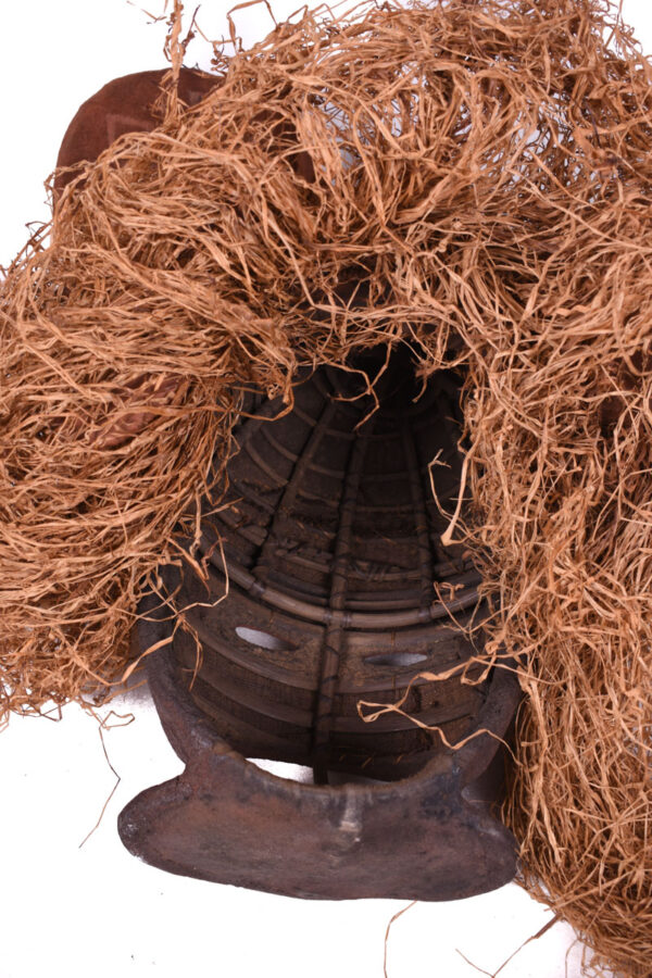 Chihongo Mask - Wood, Plant fibre - Chokwe - DR Congo
