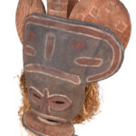 Chihongo Mask - Wood, Plant fibre - Chokwe - DR Congo