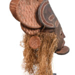 Chihongo Mask - Wood, Plant fibre - Chokwe - DR Congo