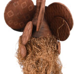 Chihongo Mask - Wood, Plant fibre - Chokwe - DR Congo