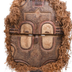 Kidumu Mask - Wood, Raphia - Teke - DR Congo