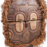 Kidumu Mask - Wood, Raphia - Teke - DR Congo