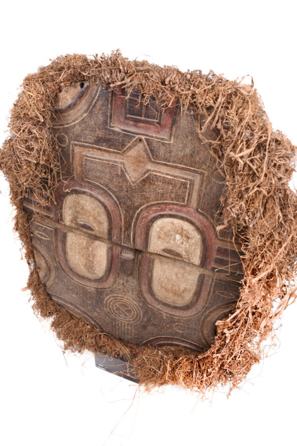 Kidumu Mask - Wood, Raphia - Teke - DR Congo